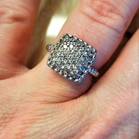 Sterling silver CZ ring - Picture 2 of 4